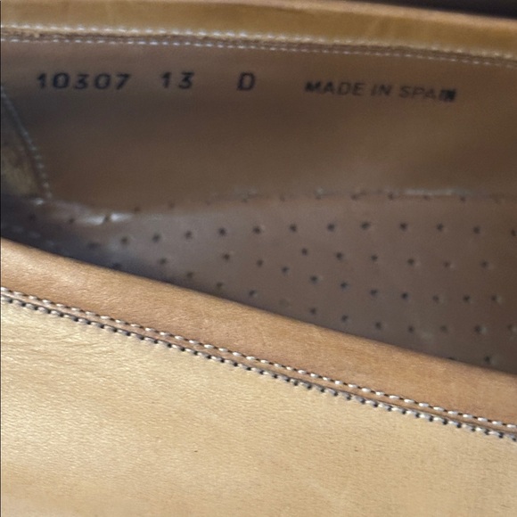 Men\'s E.T. Wright Tan Leather Loafers with Tassels Size 13 D